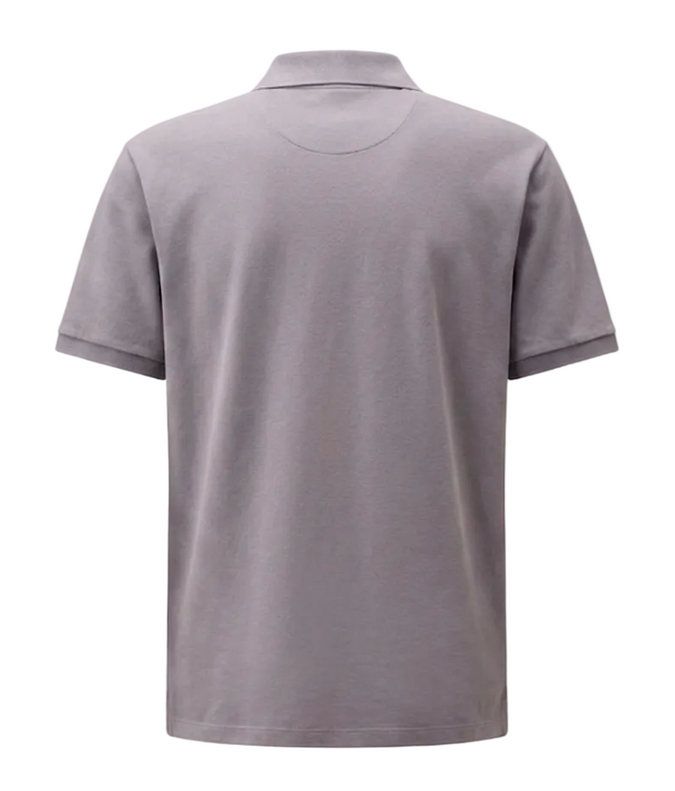 Stretch Piquet Logo Patch Polo - Casual Basement