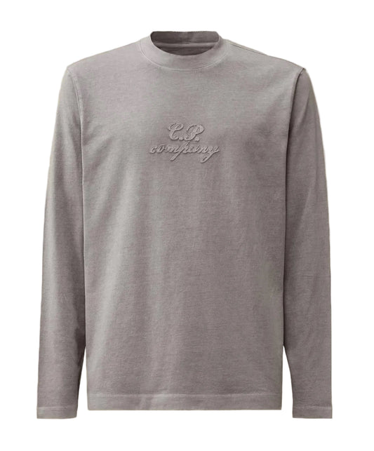 Long Sleeve 20/1 Jersey Embroidered Logo T-Shirt* - Casual Basement