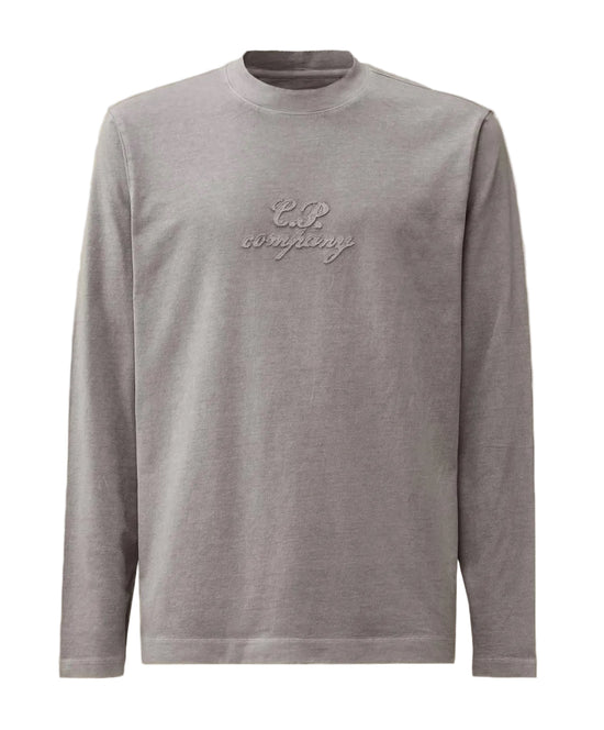 Long Sleeve 20/1 Jersey Embroidered Logo T-Shirt* - Casual Basement