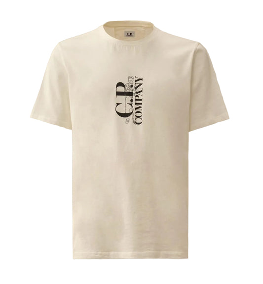 Vertical Logo Print T-Shirt - Casual Basement