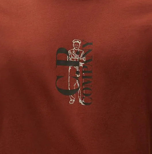 Vertical Logo Print T-Shirt - Casual Basement