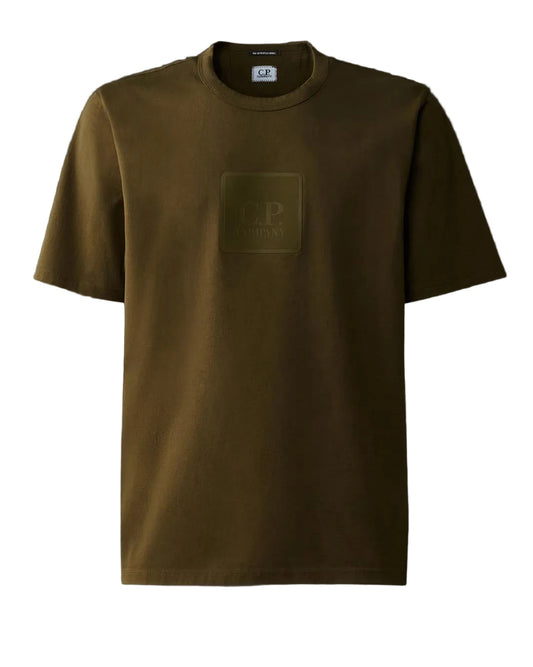 Metropolis Mercerized Jersey Logo Patch T-Shirt - Casual Basement