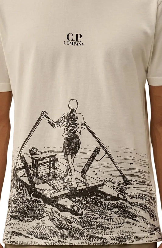 Jersey Logo & Back Graphic T-Shirt - Casual Basement