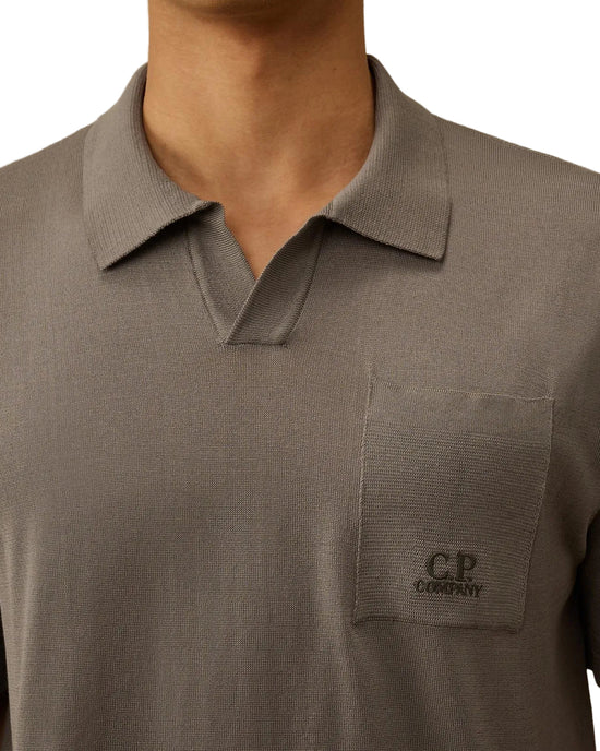 Knitted Pocket Logo Polo - Casual Basement