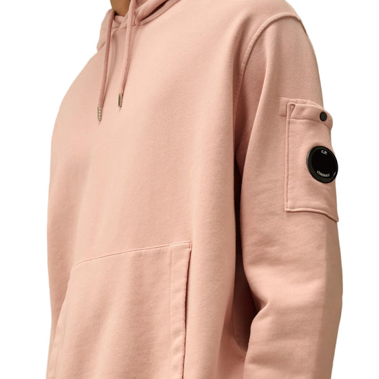 Diagonal Fleece Resist Dyed Lens Hoodie - Casual Basement