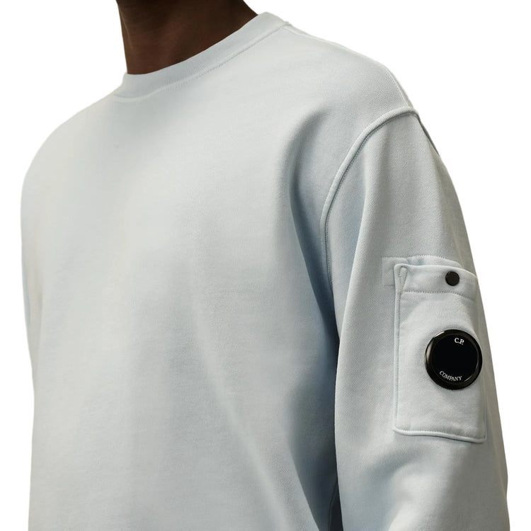 Diagonal Fleece Resist Dyed Lens Sweatshirt - Casual Basement