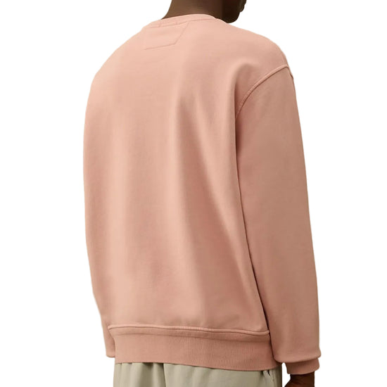 Diagonal Fleece Resist Dyed Logo Sweatshirt - Casual Basement