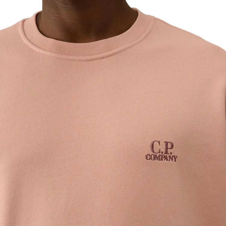 Diagonal Fleece Resist Dyed Logo Sweatshirt - Casual Basement