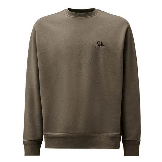 Diagonal Fleece Resist Dyed Logo Sweatshirt (TBC) - Casual Basement