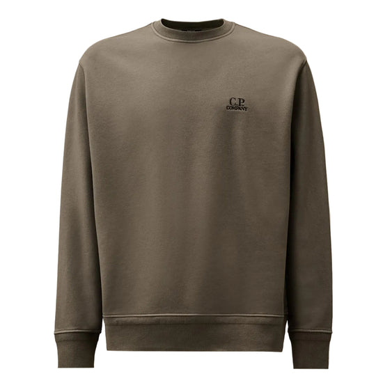 Diagonal Fleece Resist Dyed Logo Sweatshirt (TBC) - Casual Basement