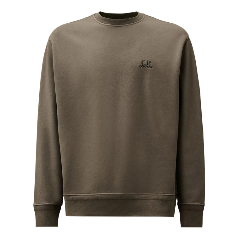 Diagonal Fleece Resist Dyed Logo Sweatshirt (TBC) - Casual Basement