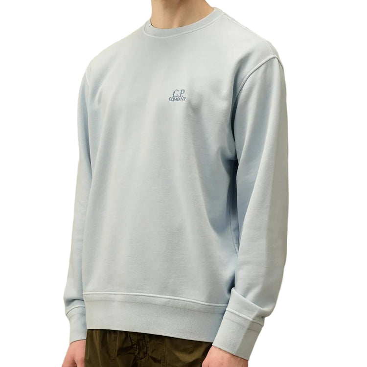 Diagonal Fleece Resist Dyed Logo Sweatshirt (TBC) - Casual Basement