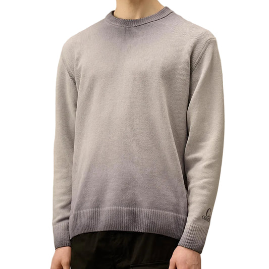 Chenille Crewneck Cuff Logo Knit (TBC) - Casual Basement
