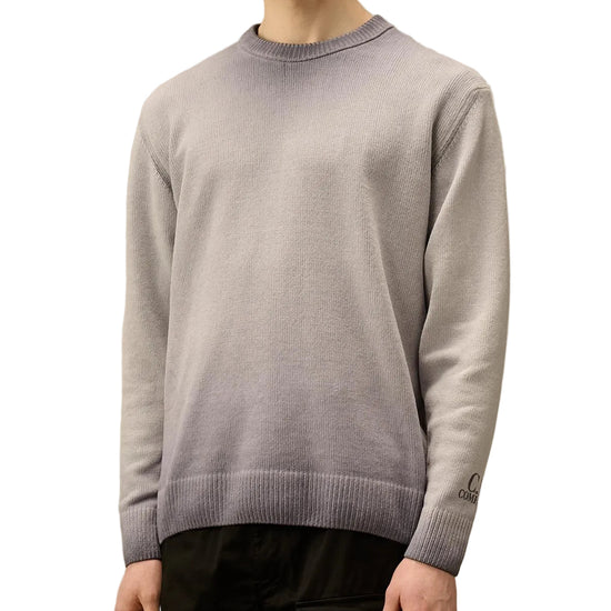 Chenille Crewneck Cuff Logo Knit (TBC) - Casual Basement