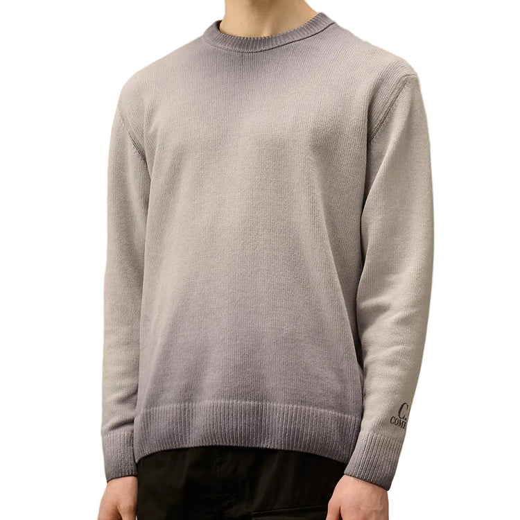 Chenille Crewneck Cuff Logo Knit (TBC) - Casual Basement