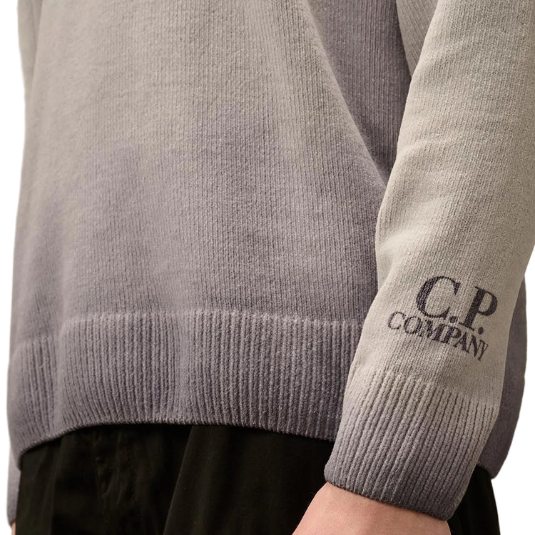Chenille Crewneck Cuff Logo Knit (TBC) - Casual Basement