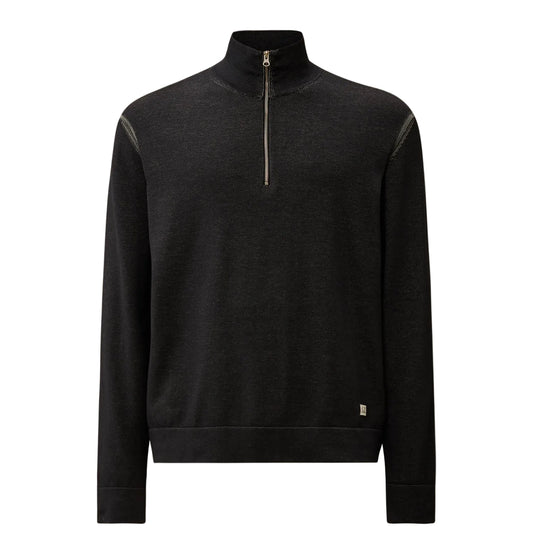 Cotton/Nylon Quarter Zip Knit - Casual Basement