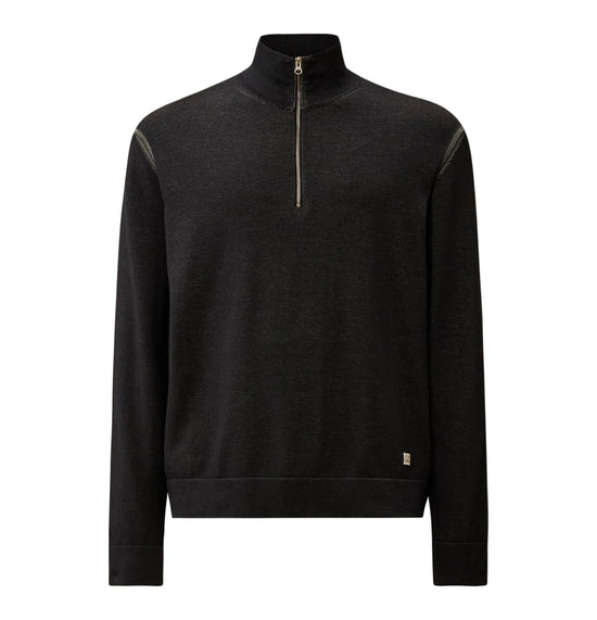 Cotton/Nylon Quarter Zip Knit - Casual Basement