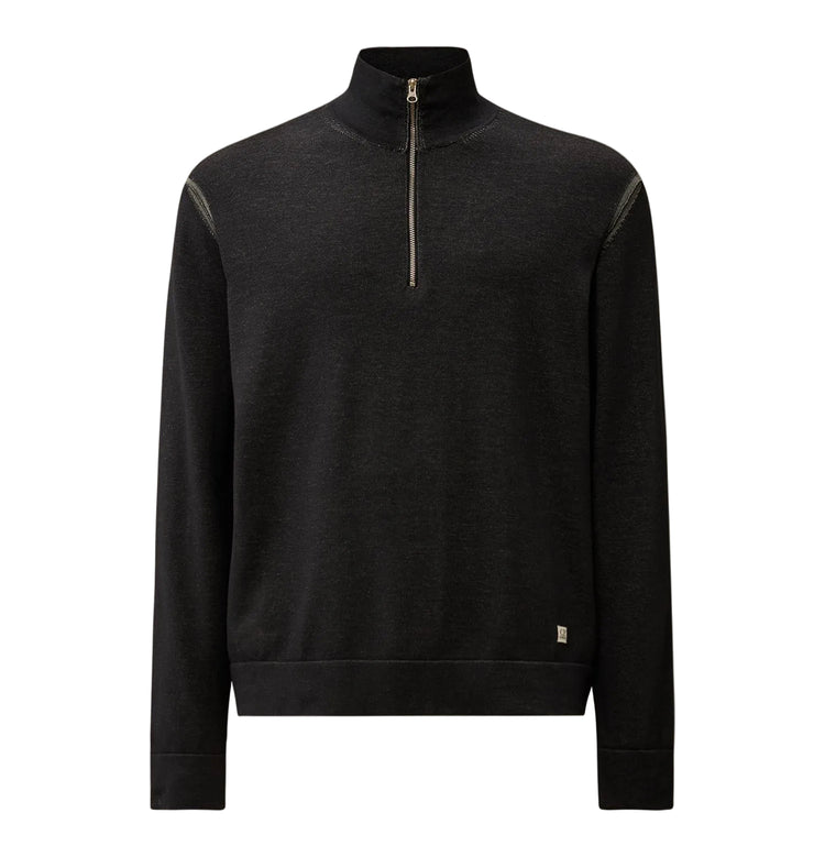 Cotton/Nylon Quarter Zip Knit - Casual Basement