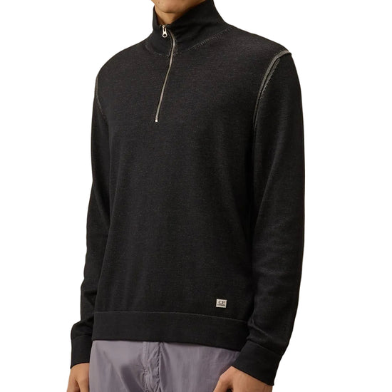 Cotton/Nylon Quarter Zip Knit - Casual Basement