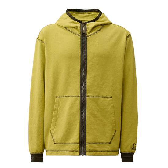 Diagonal Fleece Zip Hoodie - Casual Basement