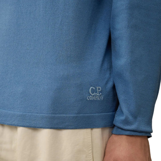 Lisle Thread Crewneck Logo Knit - Casual Basement