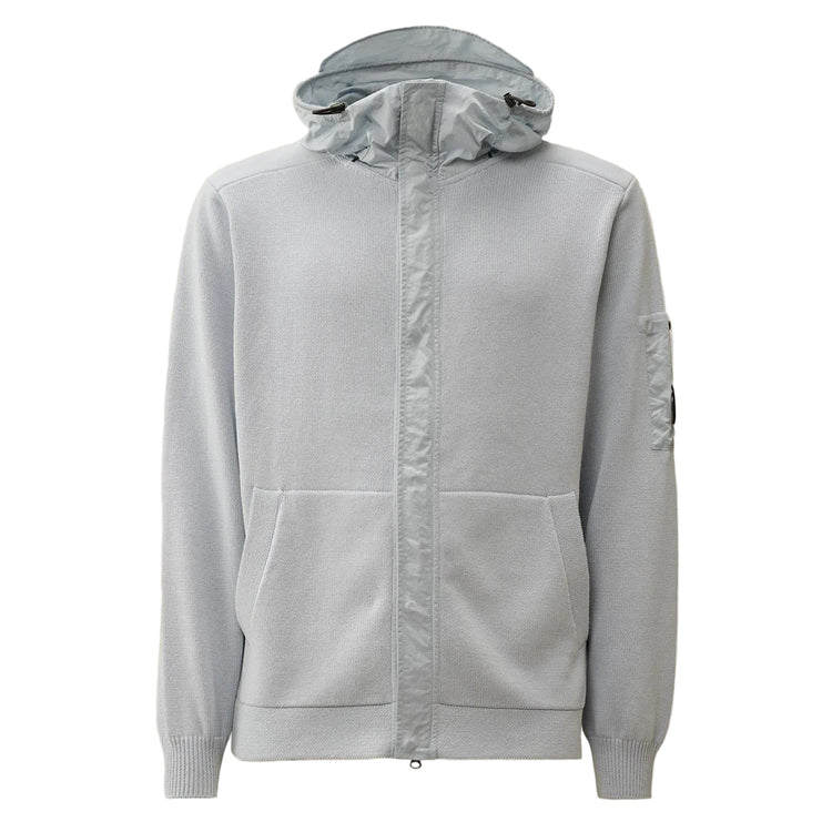 Cotton Mixed Hooded Lens Knit - Casual Basement