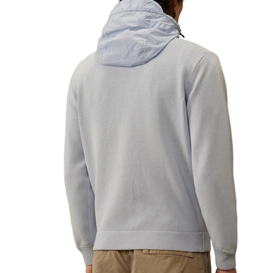 Cotton Mixed Hooded Lens Knit - Casual Basement
