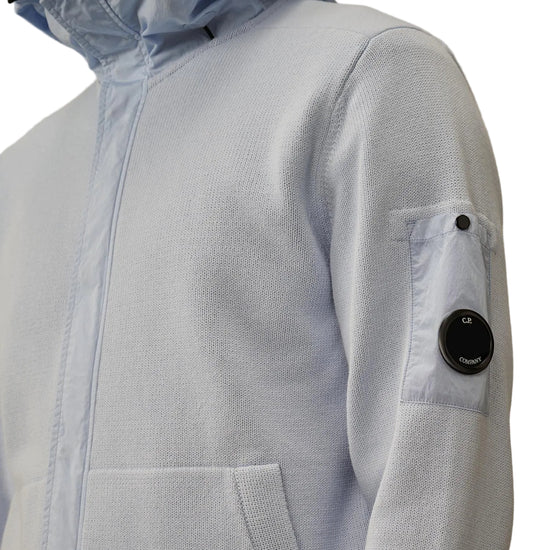 Cotton Mixed Hooded Lens Knit - Casual Basement