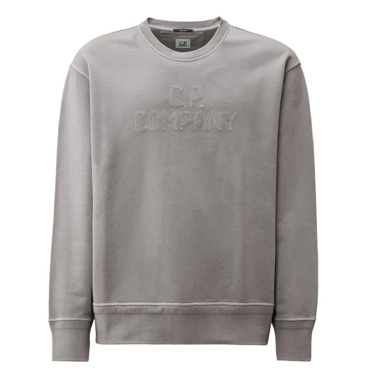 Diagonal Fleece Resist Dyed Logo Sweatshirt - Casual Basement