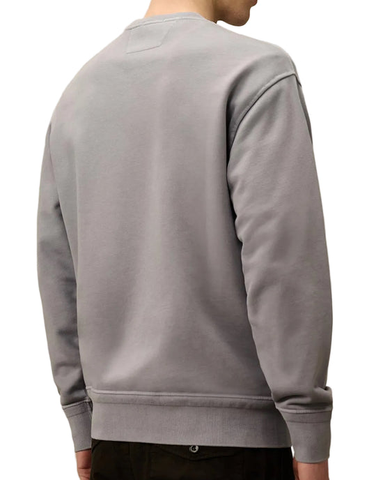 Diagonal Fleece Resist Dyed Logo Sweatshirt - Casual Basement