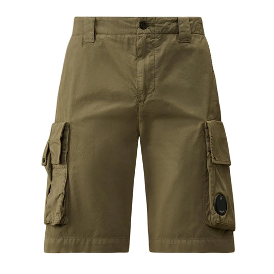 Gabardine Lens Cargo Bermudas - Casual Basement
