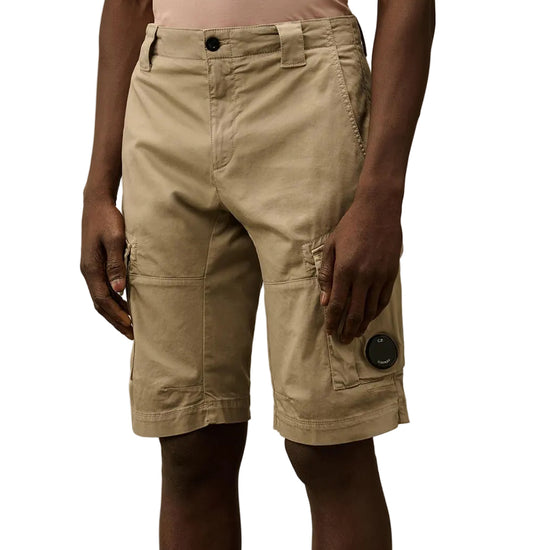 Satin Stretch Lens Cargo Shorts - Casual Basement