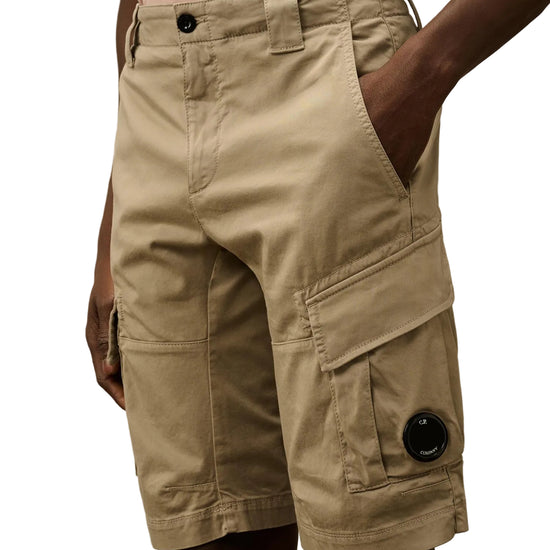 Satin Stretch Lens Cargo Shorts - Casual Basement