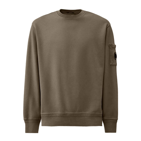 Diagonal Fleece Resist Dyed Lens Sweatshirt - Casual Basement