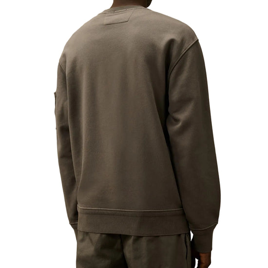 Diagonal Fleece Resist Dyed Lens Sweatshirt - Casual Basement