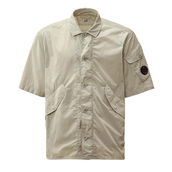 Chrome-R Short Sleeve Lens Overshirt - Casual Basement