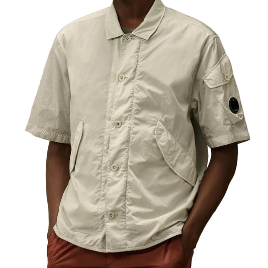 Chrome-R Short Sleeve Lens Overshirt - Casual Basement