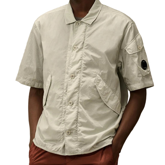 Chrome-R Short Sleeve Lens Overshirt - Casual Basement