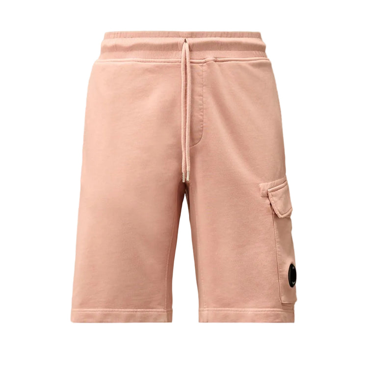 Cotton Diagonal Fleece Resist Dyed Lens Bermudas - Casual Basement