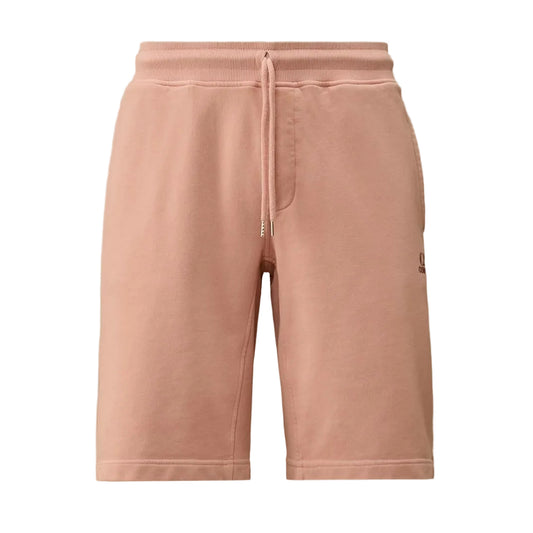 Cotton Diagonal Fleece Resist Dyed Logo Bermudas - Casual Basement