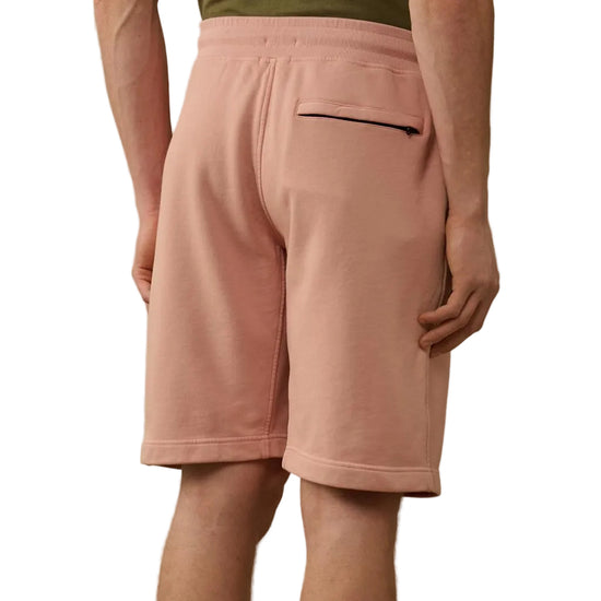 Cotton Diagonal Fleece Resist Dyed Logo Bermudas - Casual Basement