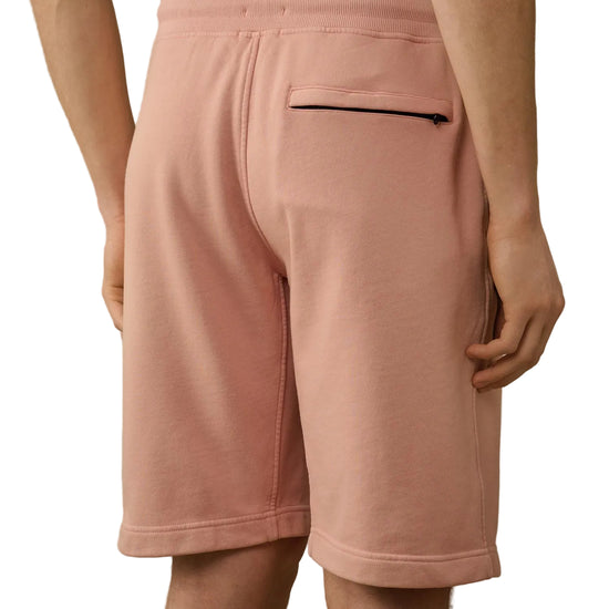 Cotton Diagonal Fleece Resist Dyed Logo Bermudas - Casual Basement