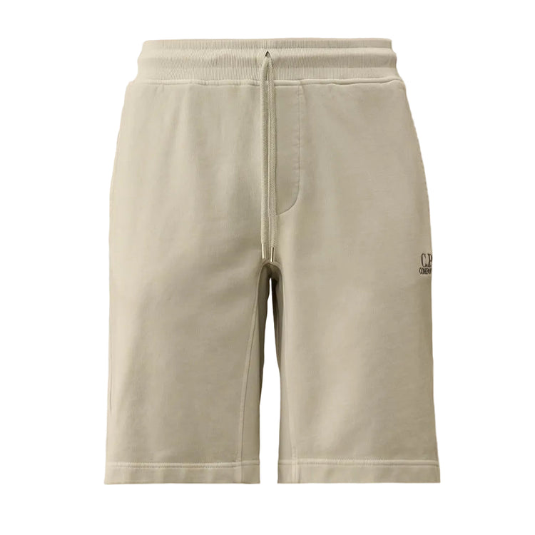 Cotton Diagonal Fleece Resist Dyed Logo Bermudas - Casual Basement