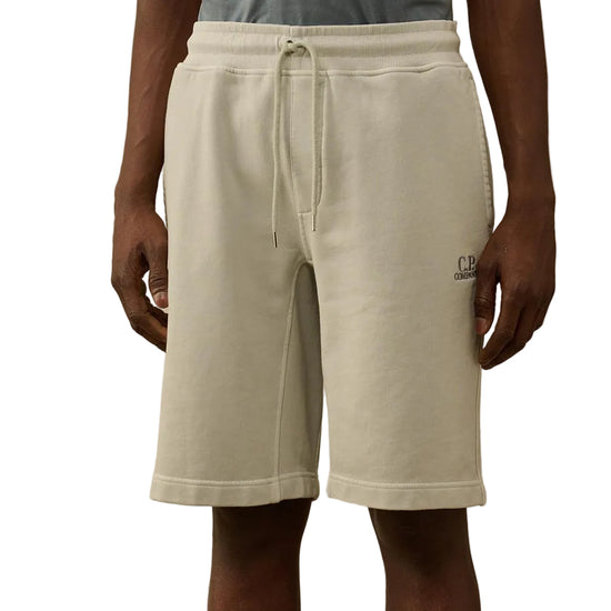 Cotton Diagonal Fleece Resist Dyed Logo Bermudas - Casual Basement