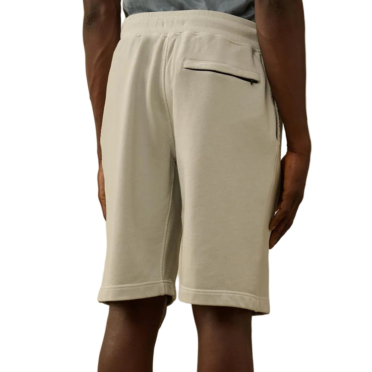 Cotton Diagonal Fleece Resist Dyed Logo Bermudas - Casual Basement