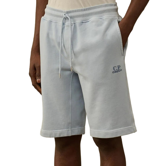 Cotton Diagonal Fleece Resist Dyed Logo Bermudas - Casual Basement