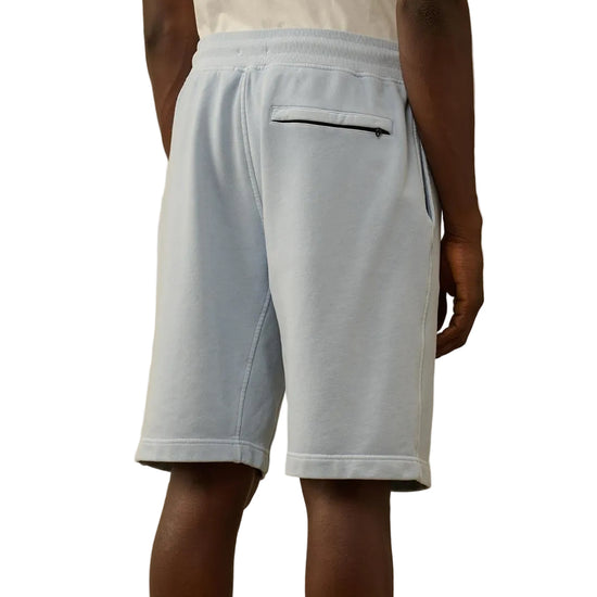 Cotton Diagonal Fleece Resist Dyed Logo Bermudas - Casual Basement