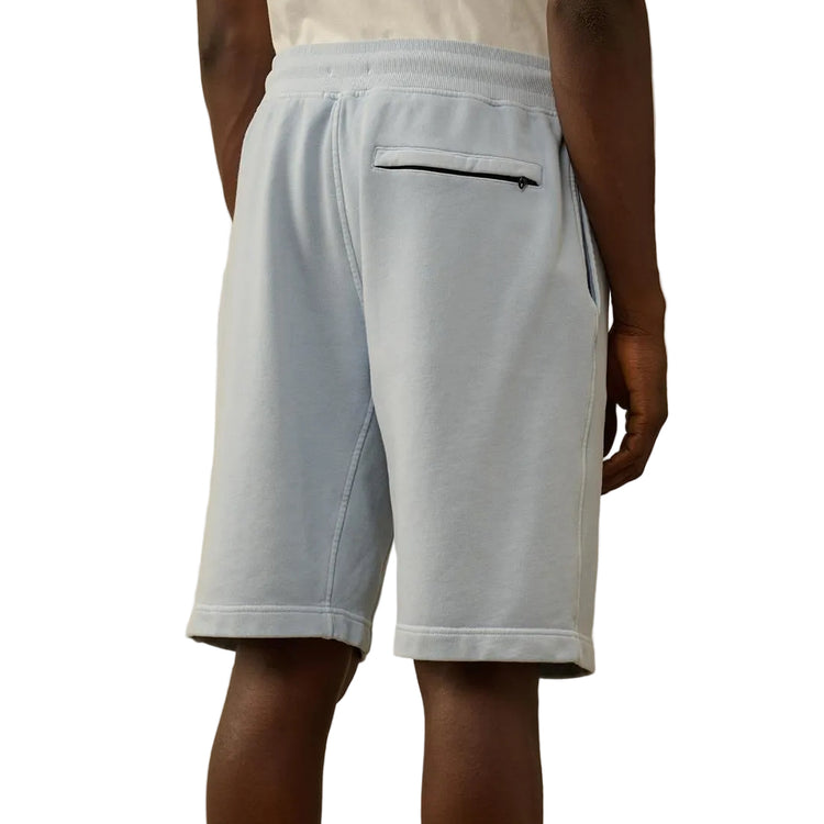 Cotton Diagonal Fleece Resist Dyed Logo Bermudas - Casual Basement