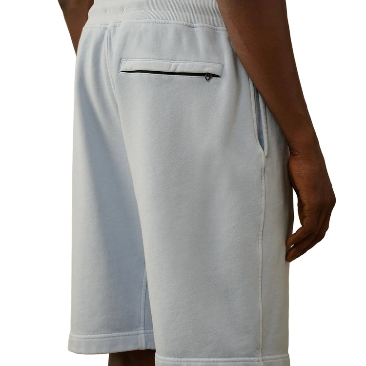 Cotton Diagonal Fleece Resist Dyed Logo Bermudas - Casual Basement
